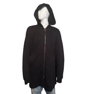 Rick Owens DRKSHDW FW22 Strobe Jumbo Peter Hoodie Black size S DU02B4288-F